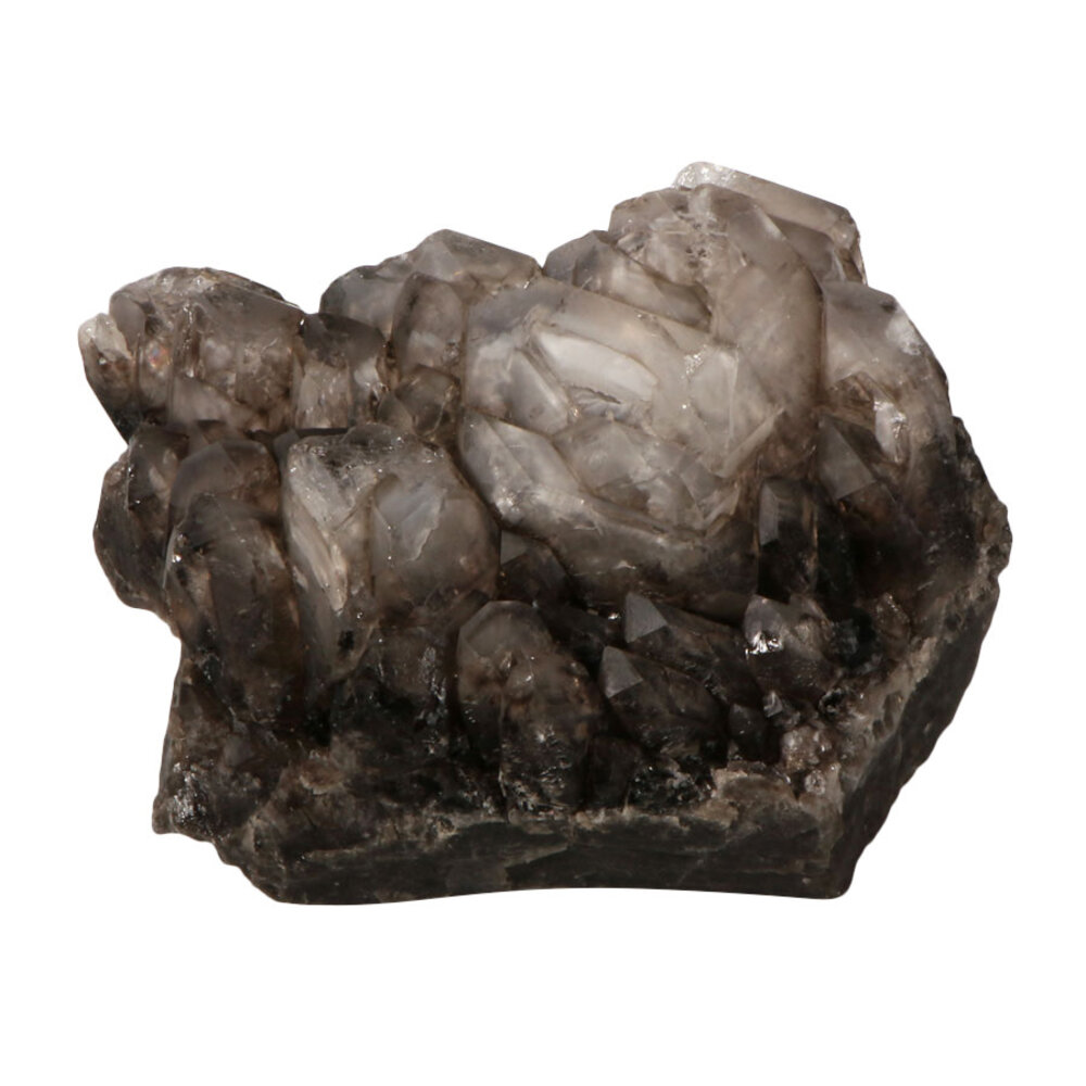 Rookkwarts alligator (elestiaal) cluster 15 x 11 x 8 cm | 1384 gram