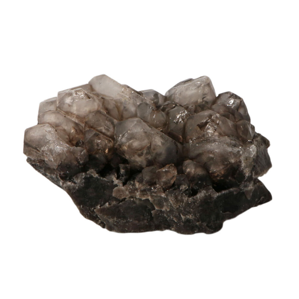 Rookkwarts alligator (elestiaal) cluster 15 x 11 x 8 cm | 1384 gram