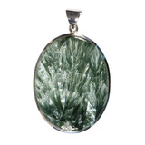 Zilveren hanger serafiniet | ovaal 4,7 x 3,7 cm