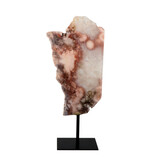 Amethist (roze) op standaard 20,5 x 10,5 x 2 cm | 755 gram