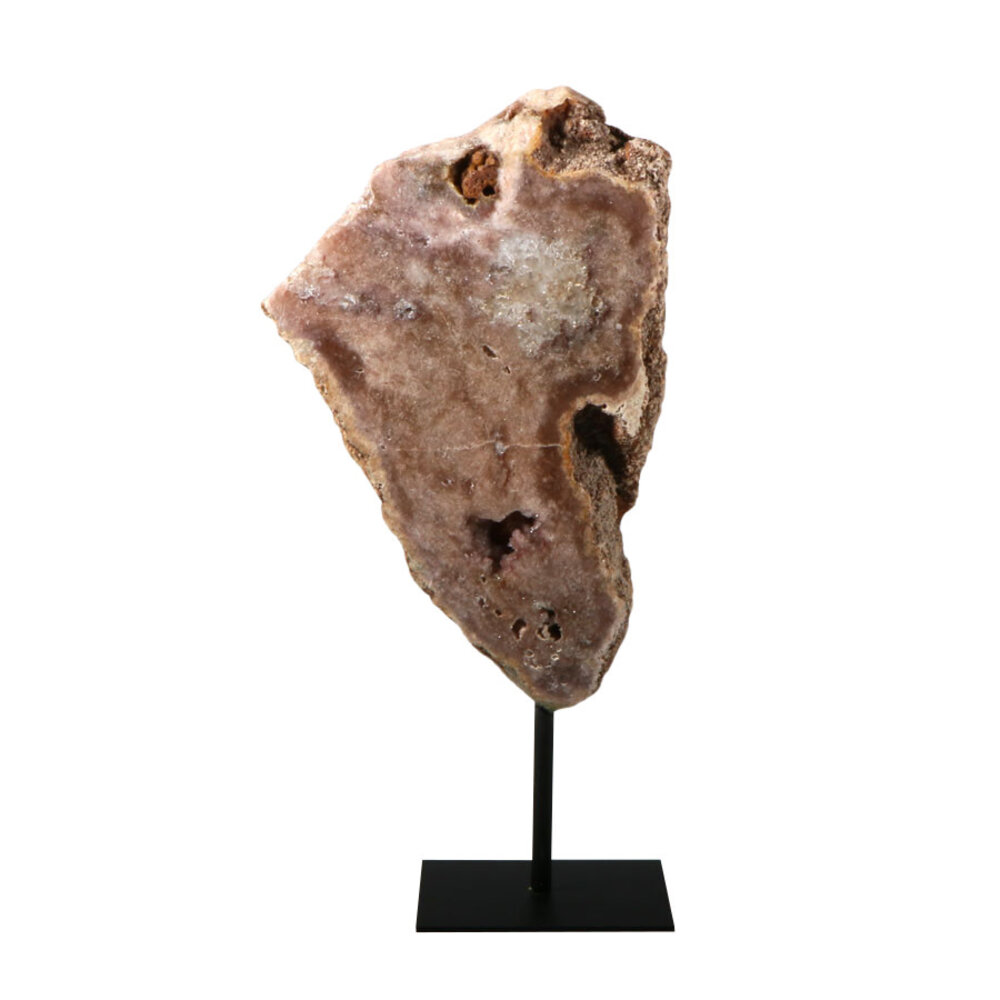 Amethist (roze) op standaard 20 x 13 x 2,5 cm | 886 gram Amethist (roze) op standaard 20 x 13 x 2,5 cm | 886 gram