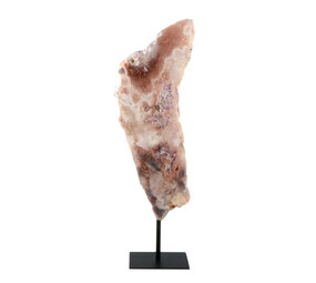 Amethist (roze) op standaard 27 x 10 x 2 cm | 1033 gram Amethist (roze) op standaard 27 x 10 x 2 cm | 1033 gram