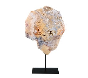 Amethist (roze) op standaard 24,5 x 20 x 2,5 cm | 2082 gram