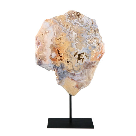 Amethist (roze) op standaard 24,5 x 20 x 2,5 cm | 2082 gram