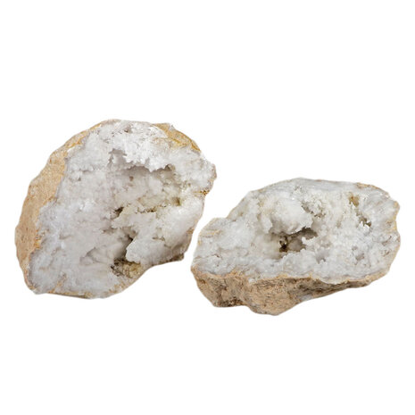 Bergkristal geode paar 18 x 13 x 11 cm | 2604 gram