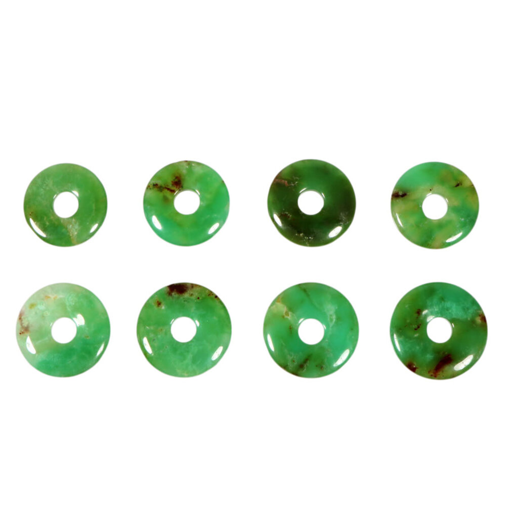 Chrysopraas hanger donut 2,8 - 3,2 cm Chrysopraas hanger donut 2,8 - 3,2 cm