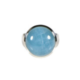 Zilveren ring aquamarijn maat 17 1/2 | rond 1,8 cm Zilveren ring aquamarijn maat 17 1/2 | rond 1,8 cm