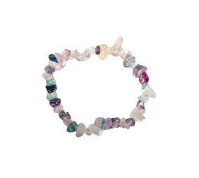 Fluoriet (multi) armband split Fluoriet (multi) armband split