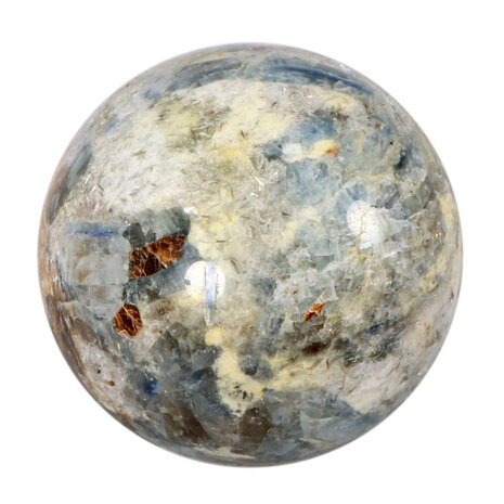 Kyaniet met granaat in matrix bol 68 mm | 543 gram