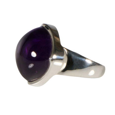 Zilveren ring amethist maat 17 | ruit 1,8 x 1,7 cm Zilveren ring amethist maat 17 | ruit 1,8 x 1,7 cm