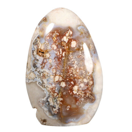 Agaat (bloem) met chalcedoon sculptuur 20 x 13,5 x 7,5 cm | 3200 gram