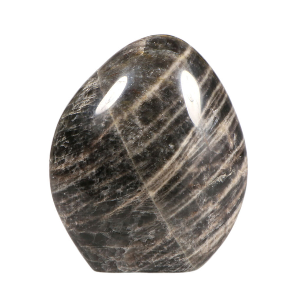 Maansteen (zwart) sculptuur 13 x 11 x 7 cm | 1109 gram