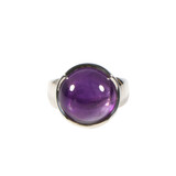 Zilveren ring amethist maat 18 | rond 1,5 cm Zilveren ring amethist maat 18 | rond 1,5 cm