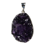 Zilveren hanger amethist | cluster ovaal 3,9 x 2,8 cm Zilveren hanger amethist | cluster ovaal 3,9 x 2,8 cm