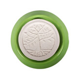 Aromasteen met onderzetter levensboom groen Aromasteen met onderzetter levensboom groen