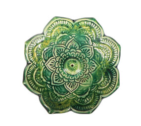 Wierookhouder keramiek groen