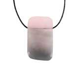 Rozenkwarts met maansteen hanger doorboord