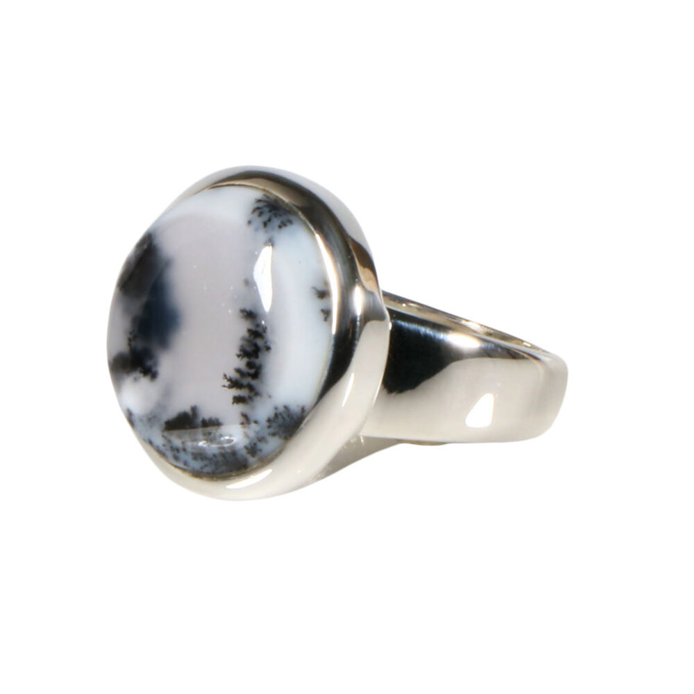 Zilveren ring merliniet maat 18 | rond 1,7 cm Zilveren ring merliniet maat 18 | rond 1,7 cm