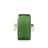 Zilveren ring jade maat 19 1/2 | rechthoek 2,6 x 1,2 cm Zilveren ring jade maat 19 1/2 | rechthoek 2,6 x 1,2 cm