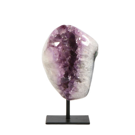 Amethist cluster op standaard 11,7 x 9 x 9,1 cm | 1277 gram Amethist cluster op standaard 11,7 x 9 x 9,1 cm | 1277 gram