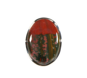 Zilveren ring heliotoop maat 18 | ovaal 2,7 x 2 cm Zilveren ring heliotoop maat 18 | ovaal 2,7 x 2 cm