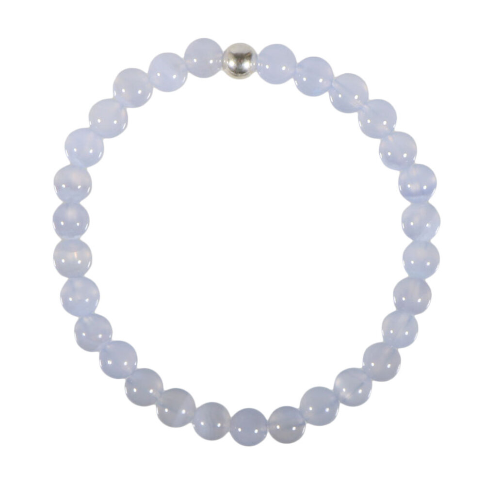 Chalcedoon armband 18 cm | 6 mm kralen Chalcedoon armband 18 cm | 6 mm kralen