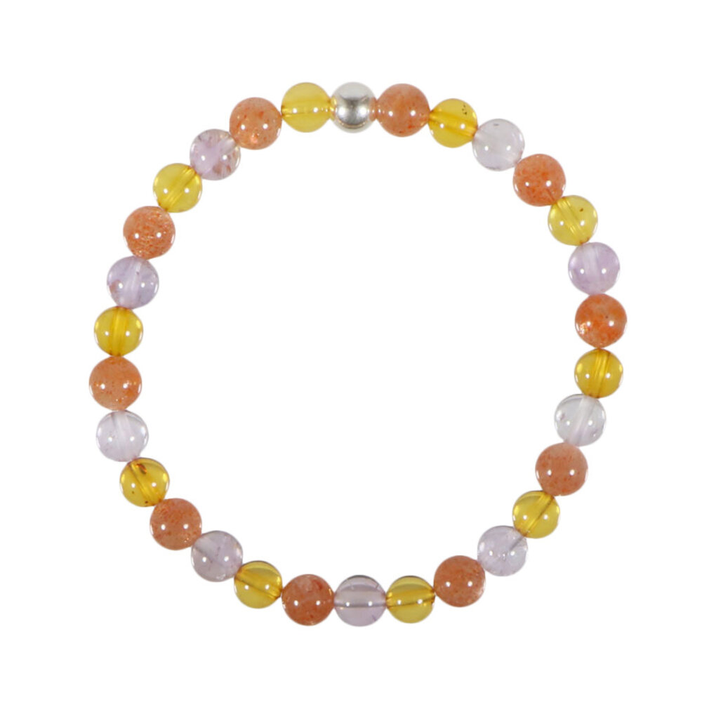 Armband positieve energie en levensvreugde 18 cm | 6 mm kralen