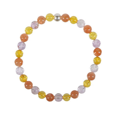 Armband positieve energie en levensvreugde 18 cm | 6 mm kralen