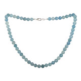 Aragoniet (blauw) ketting 8 mm kralen