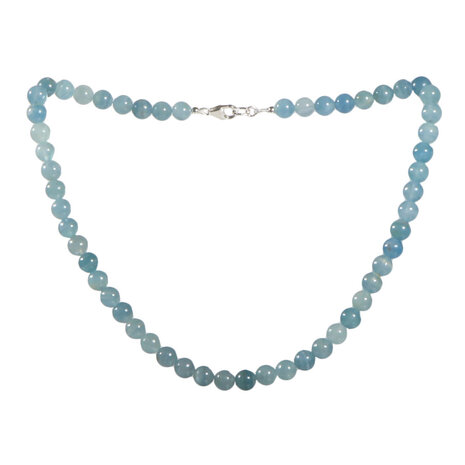 Aragoniet (blauw) ketting 8 mm kralen