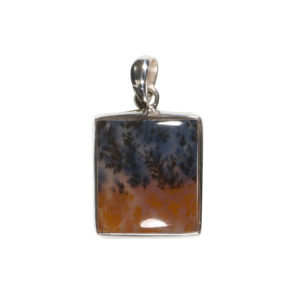 Zilveren hanger golden healer (limonietkwarts ) | rechthoek 2,2 x 2 cm Zilveren hanger golden healer (limonietkwarts ) | rechthoek 2,2 x 2 cm