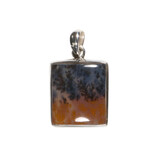 Zilveren hanger golden healer (limonietkwarts ) | rechthoek 2,2 x 2 cm Zilveren hanger golden healer (limonietkwarts ) | rechthoek 2,2 x 2 cm