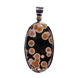 Zilveren hanger jaspis (oceaan) | ovaal 4,1 x 2,3 cm Zilveren hanger jaspis (oceaan) | ovaal 4,1 x 2,3 cm