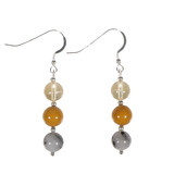 Zilveren oorbellen chronische vermoeidheid 8 mm kralen