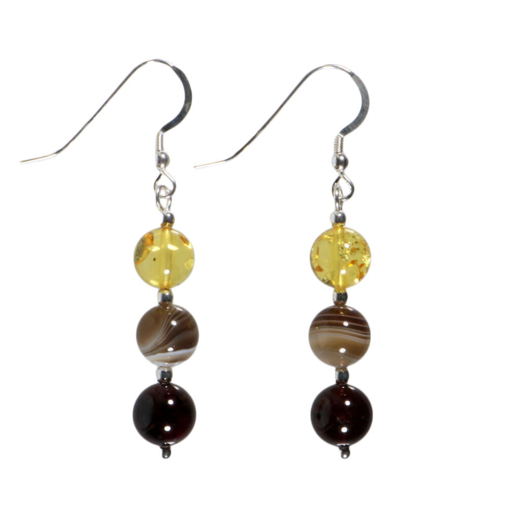 Zilveren oorbellen zelfvertrouwen 8 mm kralen Zilveren oorbellen zelfvertrouwen 8 mm kralen