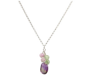 Zilveren ketting tros spirituele kracht & groei Zilveren ketting tros spirituele kracht & groei