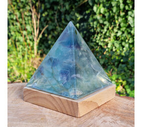Fluoriet (multi) piramide lampje | 9 cm Fluoriet (multi) piramide lampje | 9 cm