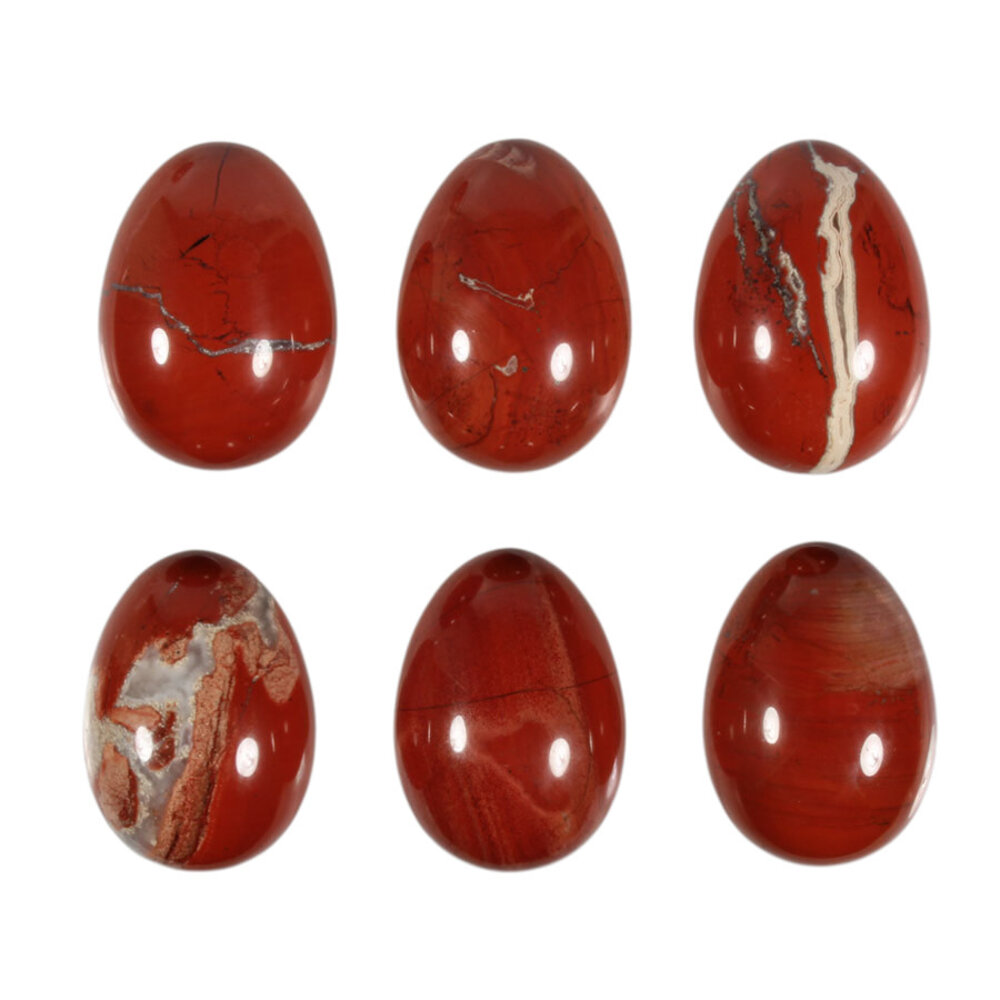 Jaspis (rood) edelsteen ei 4,5 x 3,5 cm Jaspis (rood) edelsteen ei 4,5 x 3,5 cm