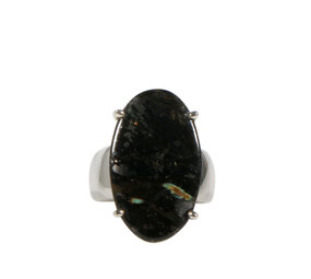 Zilveren ring nuummiet maat 18 | ovaal gezet 2,5 x 1,5 cm Zilveren ring nuummiet maat 18 | ovaal gezet 2,5 x 1,5 cm