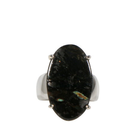 Zilveren ring nuummiet maat 18 | ovaal gezet 2,5 x 1,5 cm Zilveren ring nuummiet maat 18 | ovaal gezet 2,5 x 1,5 cm