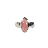 Zilveren ring rozenkwarts maat 18 1/2 | markies 1,6 x 0,75 cm Zilveren ring rozenkwarts maat 18 1/2 | markies 1,6 x 0,75 cm