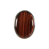 Zilveren ring tijgeroog (rood) maat 18 1/2 (verstelbaar) | ovaal 3 x 2,1 cm Zilveren ring tijgeroog (rood) maat 18 1/2 (verstelbaar) | ovaal 3 x 2,1 cm