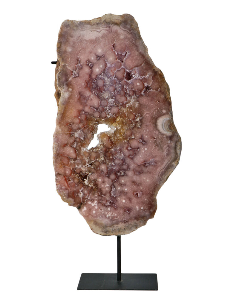 Amethist (roze) op standaard 36 x 21 x 3 cm | 3654 gram