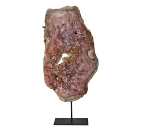 Amethist (roze) op standaard 36 x 21 x 3 cm | 3654 gram