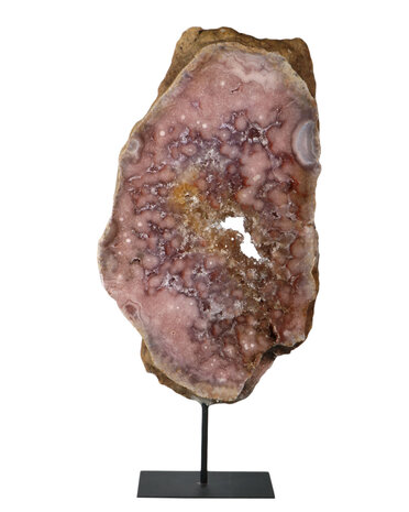 Amethist (roze) op standaard 36 x 21 x 3 cm | 3654 gram