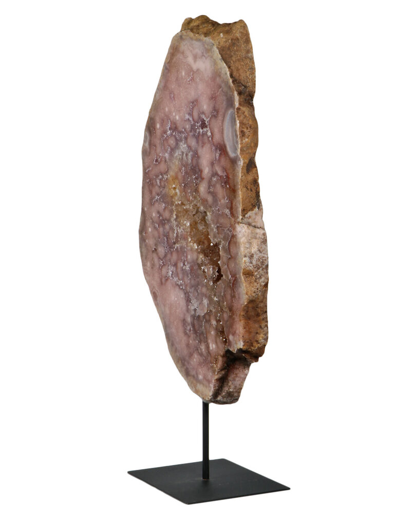 Amethist (roze) op standaard 36 x 21 x 3 cm | 3654 gram