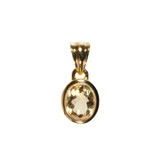 Gold filled hanger citrien | ovaal facet 10 x 8 mm Gold filled hanger citrien | ovaal facet 10 x 8 mm