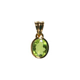 Gold filled hanger peridoot | ovaal facet 10 x 8 mm Gold filled hanger peridoot | ovaal facet 10 x 8 mm