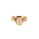 Gold filled ring rozenkwarts maat 18 1/2 | ovaal facet 10 x 8 mm Gold filled ring rozenkwarts maat 18 1/2 | ovaal facet 10 x 8 mm