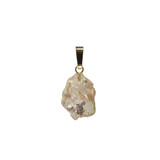 Labradoriet (goud) hanger ruw met 14k gouden oogje Labradoriet (goud) hanger ruw met 14k gouden oogje